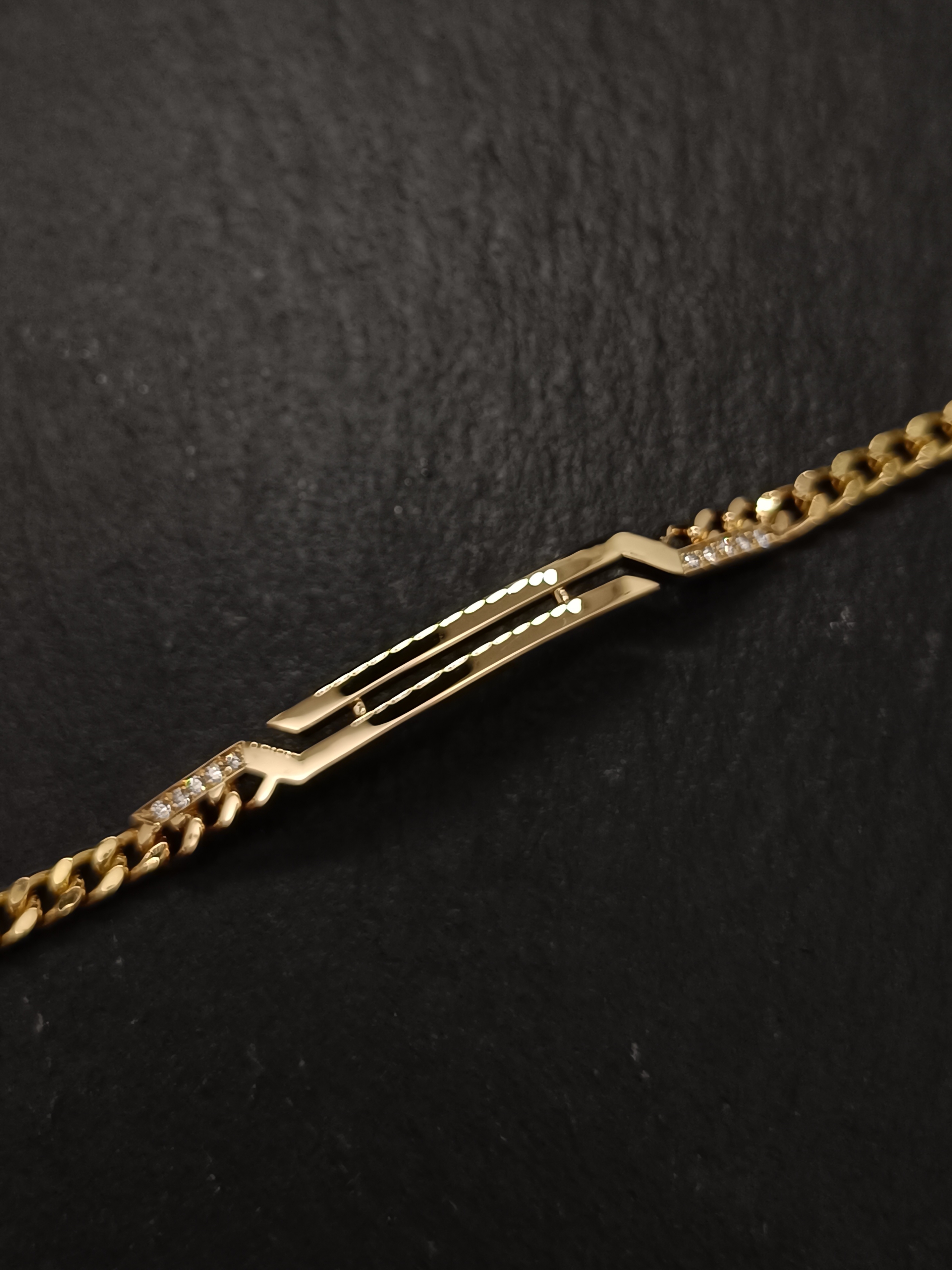 Bracelet gourmette en or jaune